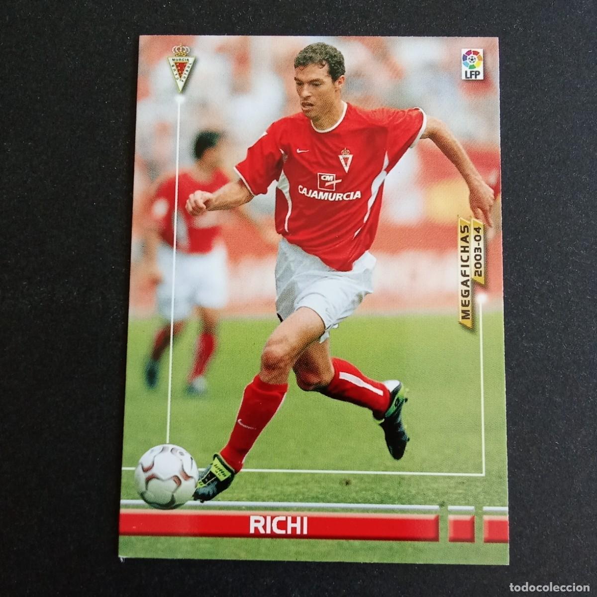 Cromos de f&uacute;tbol: 214 RICHI MURCIA LIGA 2003 2004 03 04 MEGAFICHAS PANINI