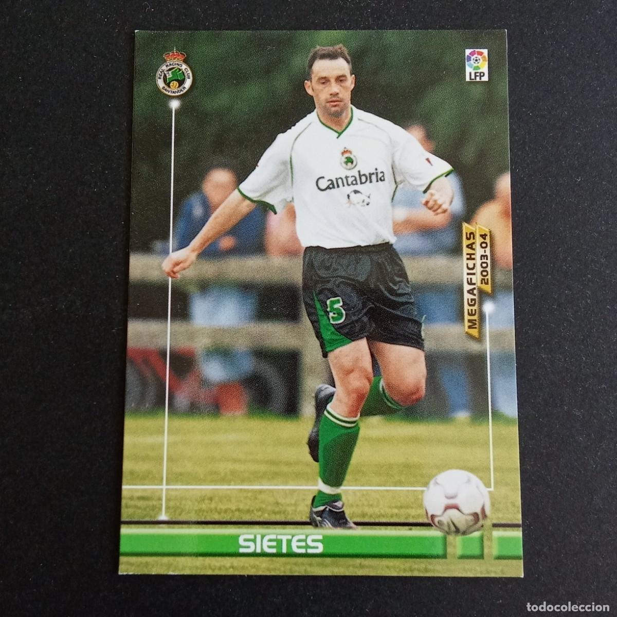Cromos de f&uacute;tbol: 243 SIETES RACING SANTANDER LIGA 2003 2004 03 04 MEGAFICHAS PANINI