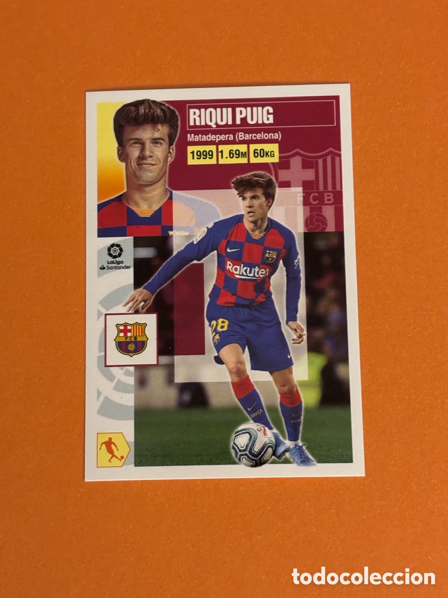 Cromos de f&uacute;tbol: RIQUI PUIG FC BARCELONA N&deg; 13 B LIGA ESTE 2020 2021 20 21 SIN PEGAR