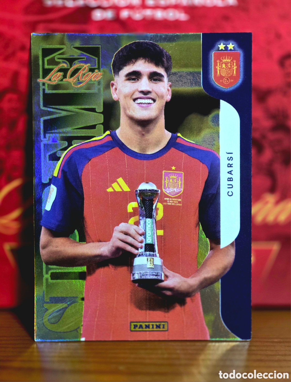 Football Stickers: Pau Cubarsi- Supreme Insert Panini Club Pasion Espa&ntilde;a