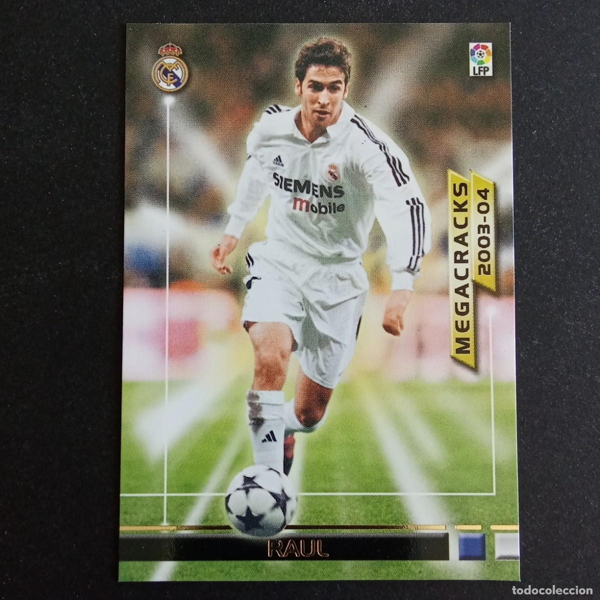 Fu&szlig;ball-Sticker: 382 RAUL REAL MADRID MEGACRACKS LIGA 2003 2004 03 04 MEGAFICHAS PANINI