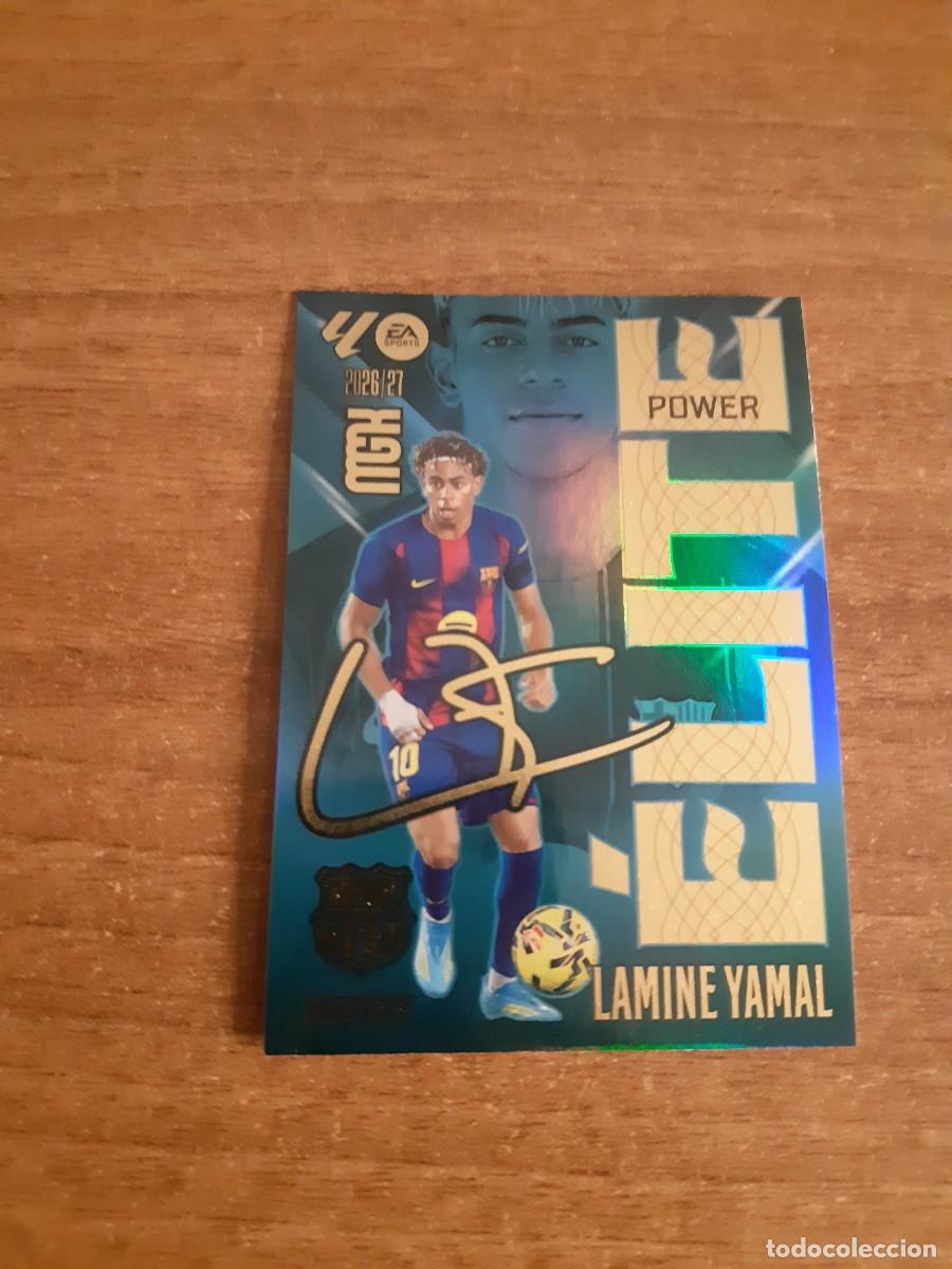 Fu&szlig;ball-Sticker: N&deg;9P LAMINE YAMAL BARCELONA &Eacute;LITE POWER MGK 26-27 PANINI 2026 2027. NUNCA PEGADO, SIN PEGAR