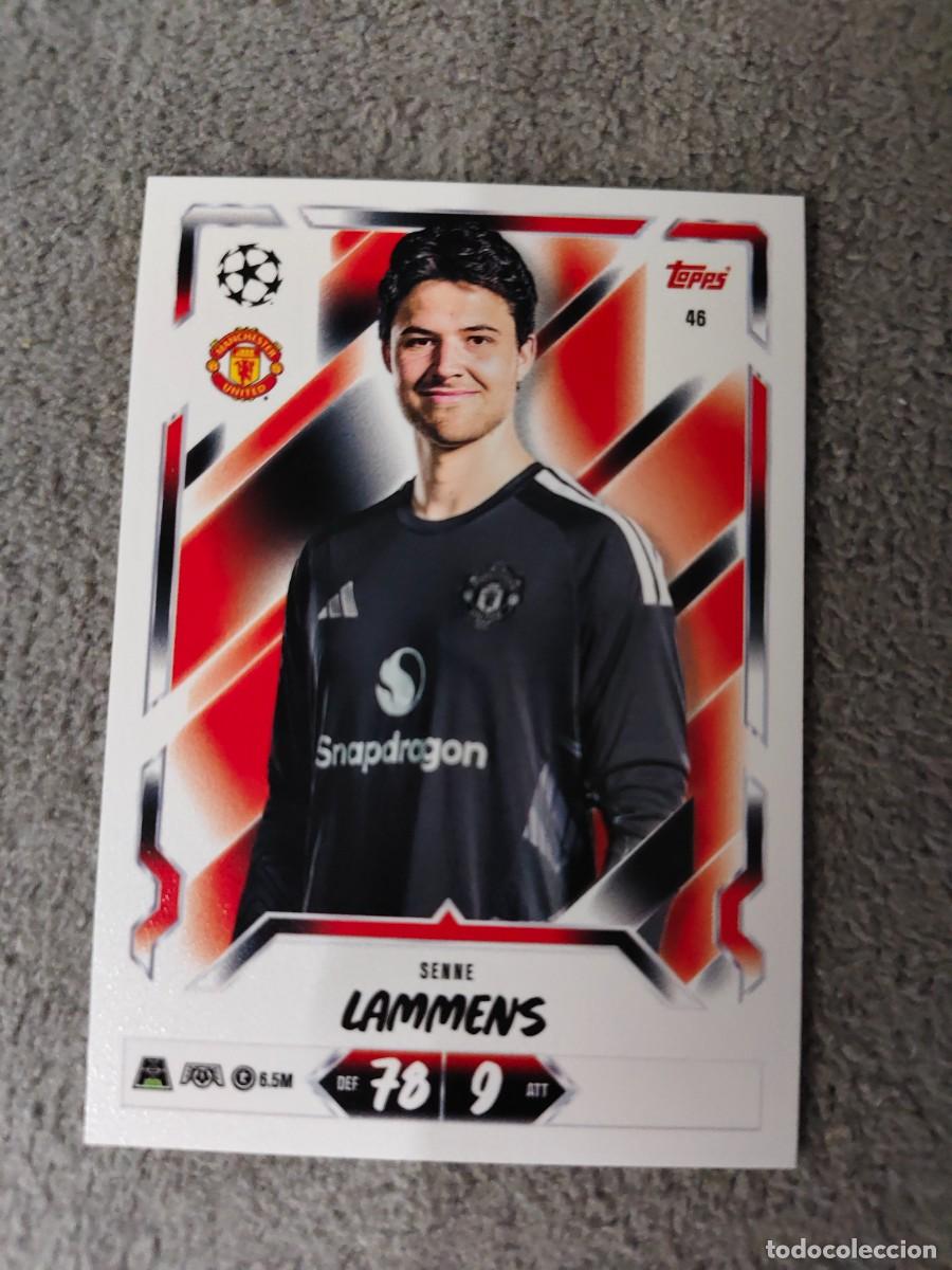 Cromos de f&uacute;tbol: 46 MATCH ATTAX 26/27 SENNE LAMMENS MANCHESTER UNITED BASE CARD 2026 2027 TOPPS UCC AAU