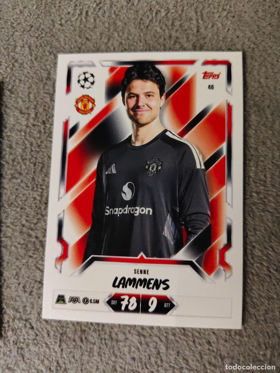 Cromos de f&uacute;tbol: 46 MATCH ATTAX 26/27 SENNE LAMMENS MANCHESTER UNITED BASE CARD 2026 2027 TOPPS UCC AAU