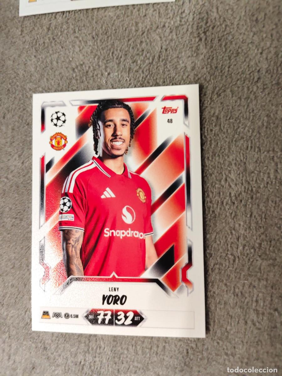 Cromos de f&uacute;tbol: 48 MATCH ATTAX 26/27 LENY YORO MANCHESTER UNITED BASE CARD 2026 2027 TOPPS UCC AAU