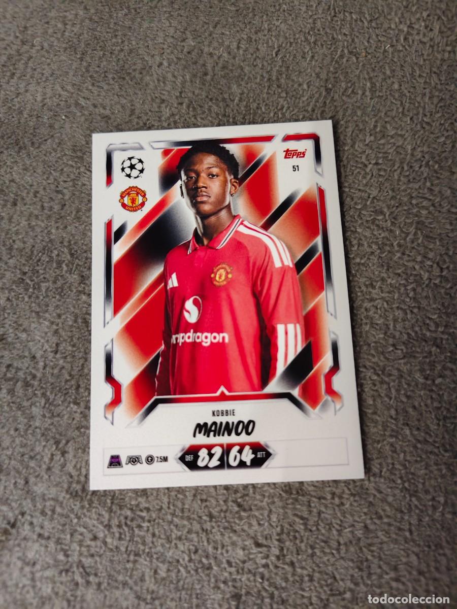 Cromos de f&uacute;tbol: 51 MATCH ATTAX 26/27 KOBBIE MAINOO MANCHESTER UNITED BASE CARD 2026 2027 TOPPS UCC AAU