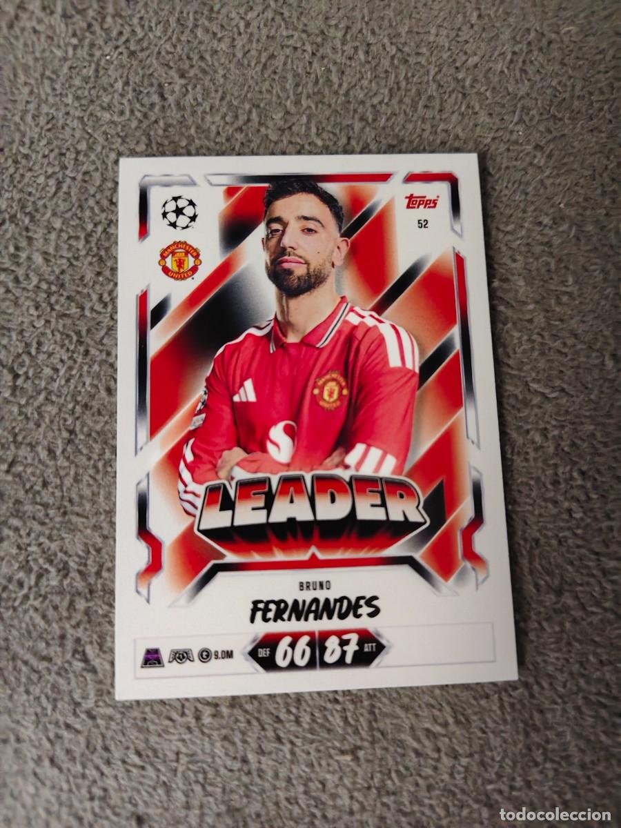 Cromos de f&uacute;tbol: 52 MATCH ATTAX 26/27 BRUNO FERNANDES MANCHESTER UNITED BASE CARD 2026 2027 TOPPS UCC AAU
