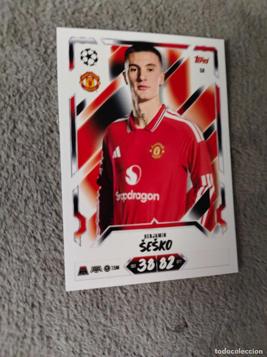 Cromos de f&uacute;tbol: 58 MATCH ATTAX 26/27 BENJAMIN &Scaron;E&Scaron;KO MANCHESTER UNITED BASE CARD 2026 2027 TOPPS UCC AAU