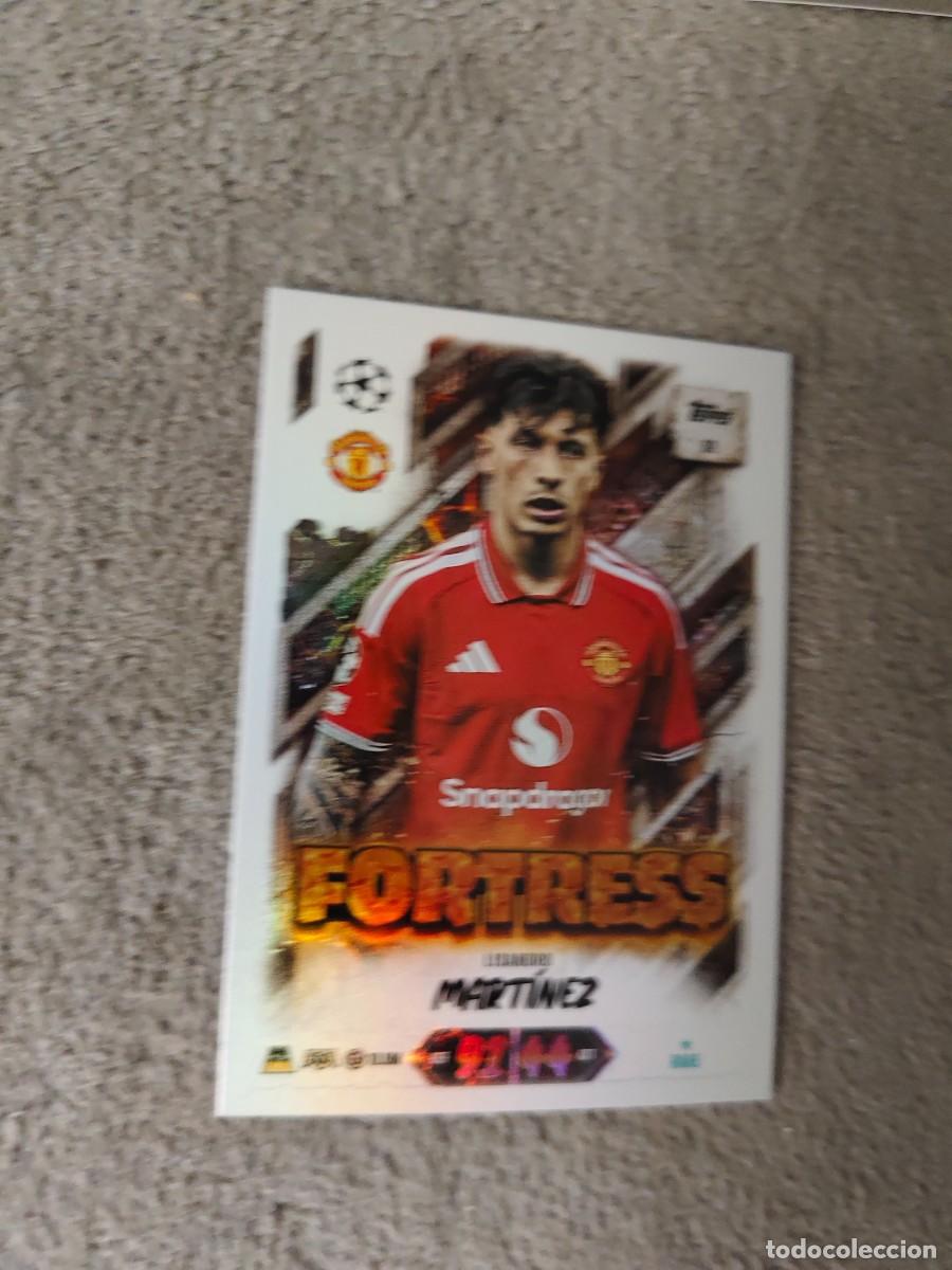 Cromos de f&uacute;tbol: 62 MATCH ATTAX 26/27 LISANDRO MART&Iacute;NEZ MANCHESTER UNITED FORTRESS 2026 2027 TOPPS UCC AAU