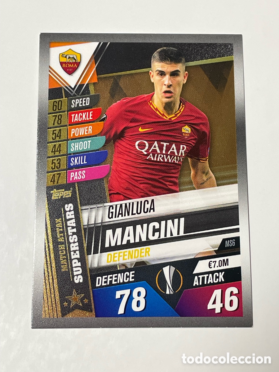 Cromos de f&uacute;tbol: Gianluca Mancini AS Roma Topps Match Attax 19/20 # MS6
