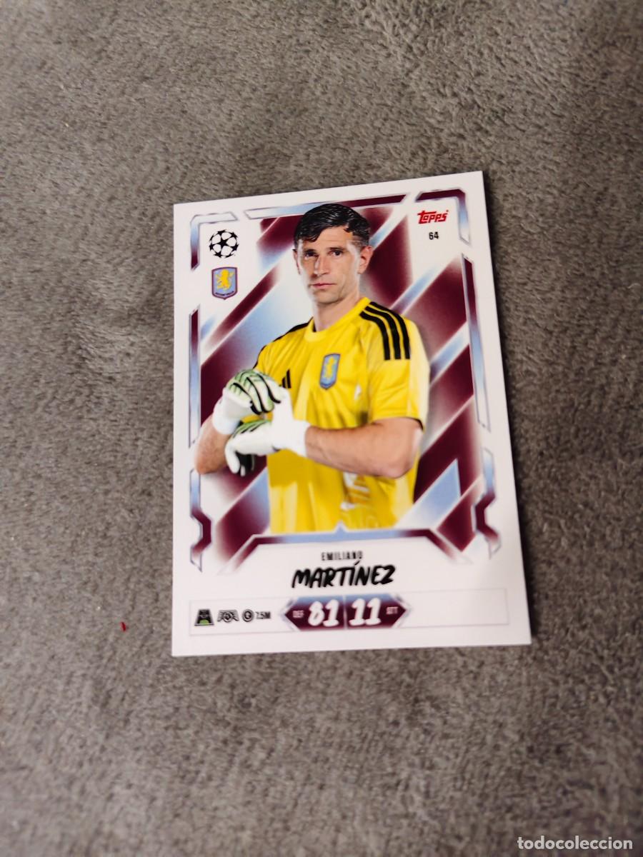 Cromos de f&uacute;tbol: 64 MATCH ATTAX 26/27 EMILIANO MART&Iacute;NEZ ASTON VILLA BASE CARD 2026 2027 TOPPS UCC AAU