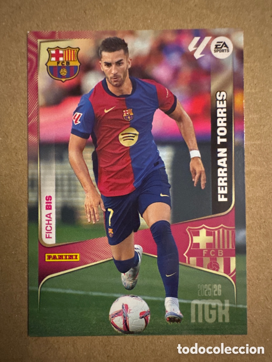 Cromos de f&uacute;tbol: # BIS 89 Ferran Torres FC Barcelona Segunda 2 edici&oacute;n Megacracks 25 26 2025 2026 2&ordf; MGK