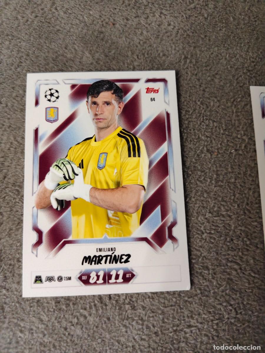 Cromos de f&uacute;tbol: 64 MATCH ATTAX 26/27 EMILIANO MART&Iacute;NEZ ASTON VILLA BASE CARD 2026 2027 TOPPS UCC AAU