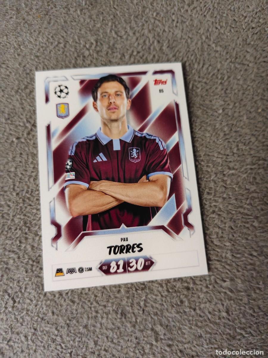 Cromos de f&uacute;tbol: 65 MATCH ATTAX 26/27 PAU TORRES ASTON VILLA BASE CARD 2026 2027 TOPPS UCC AAU