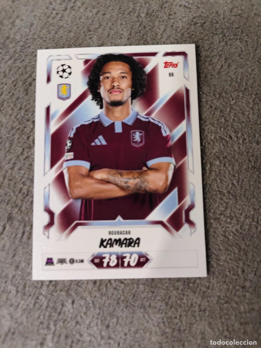 Cromos de f&uacute;tbol: 69 MATCH ATTAX 26/27 BOUBACAR KAMARA ASTON VILLA BASE CARD 2026 2027 TOPPS UCC AAU