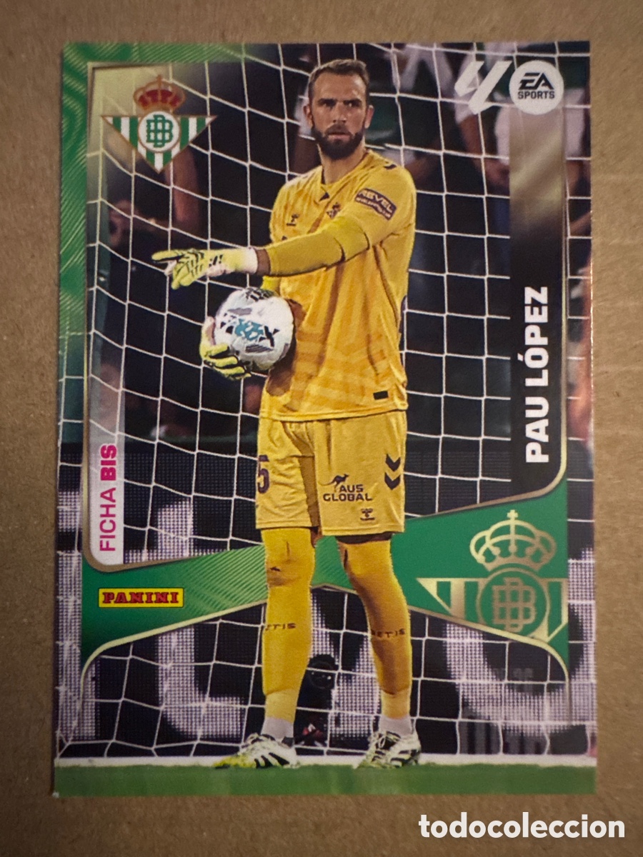 Cromos de f&uacute;tbol: # BIS 93 Pau L&oacute;pez Real Betis Segunda 2 edici&oacute;n Megacracks 25 26 2025 2026 2&ordf; MGK