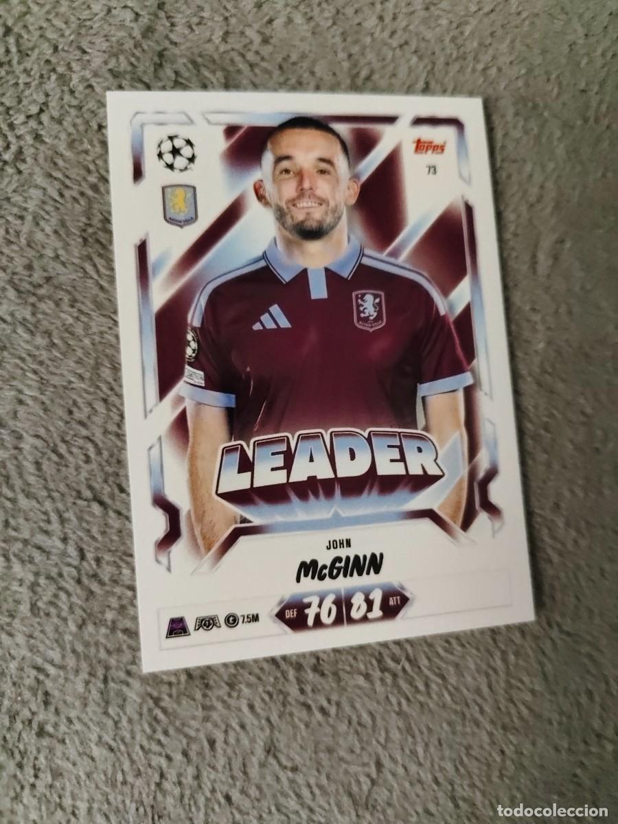 Cromos de f&uacute;tbol: 73 MATCH ATTAX 26/27 JOHN MCGINN ASTON VILLA LEADER 2026 2027 TOPPS UCC AAU