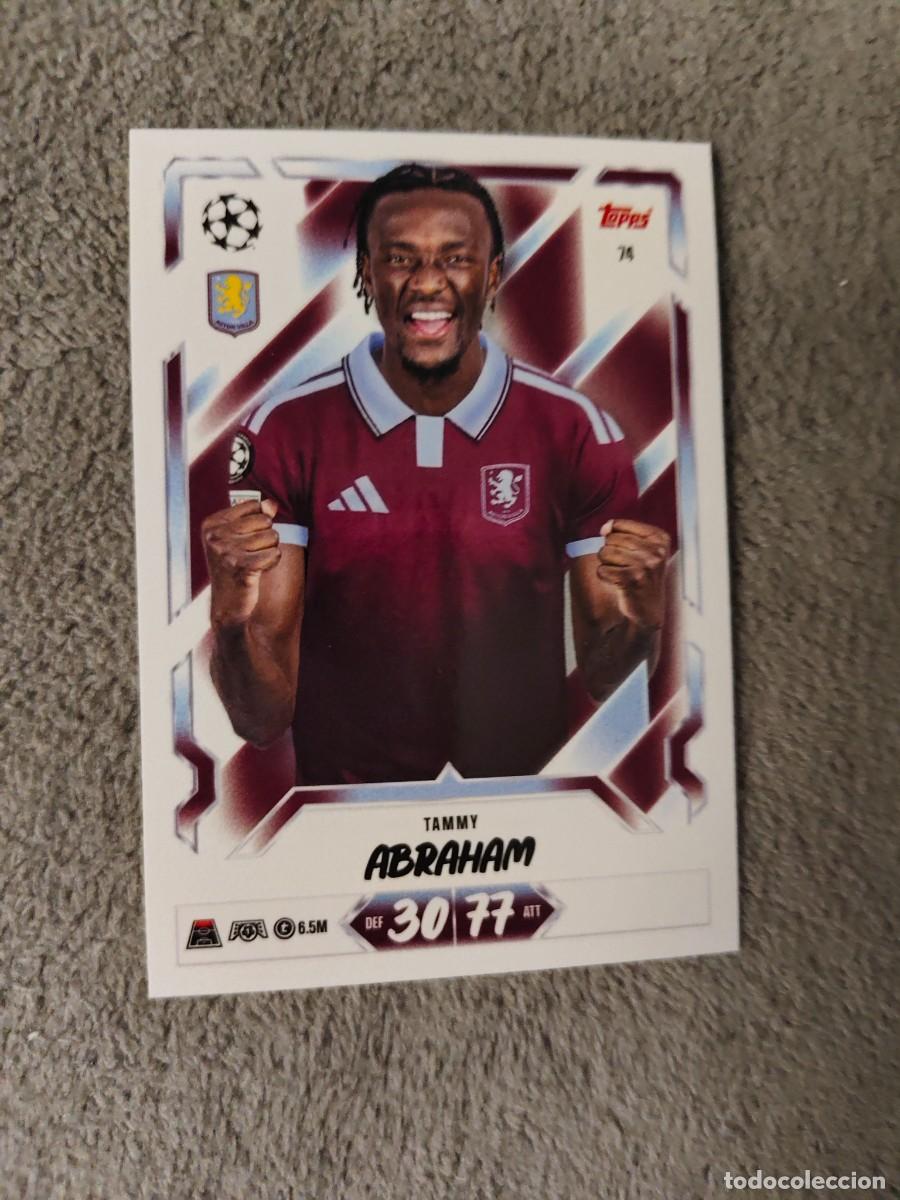 Cromos de f&uacute;tbol: 74 MATCH ATTAX 26/27 TAMMY ABRAHAM ASTON VILLA BASE CARD 2026 2027 TOPPS UCC AAU
