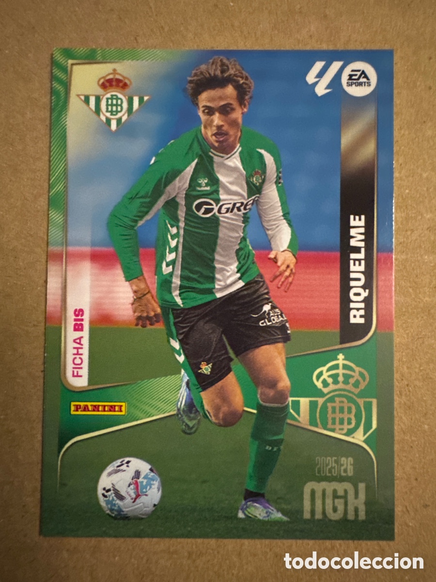 Cromos de f&uacute;tbol: # BIS 105 Rodrigo Riquelme Real Betis Segunda 2 edici&oacute;n Megacracks 25 26 2025 2026 2&ordf; MGK