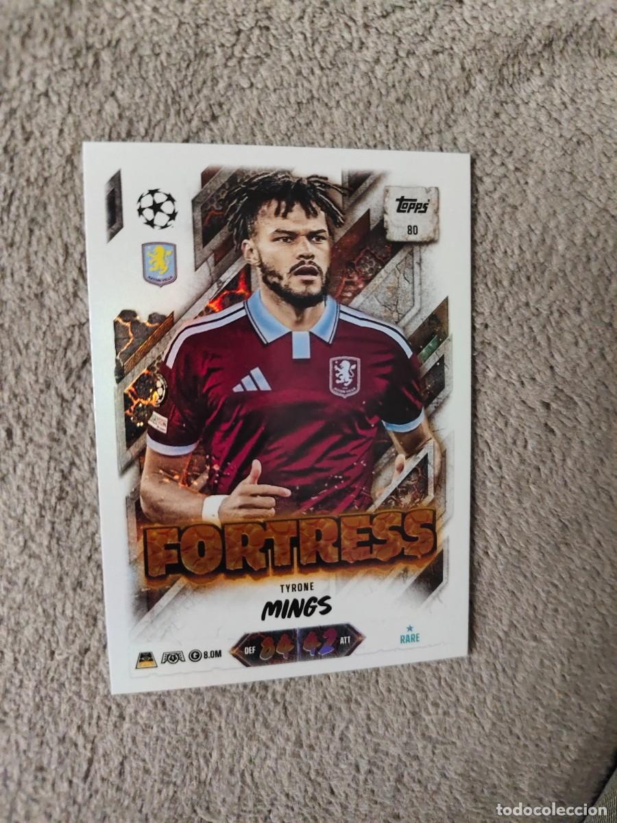 Cromos de f&uacute;tbol: 80 MATCH ATTAX 26/27 TYRONE MINGS ASTON VILLA FORTRESS 2026 2027 TOPPS UCC AAU