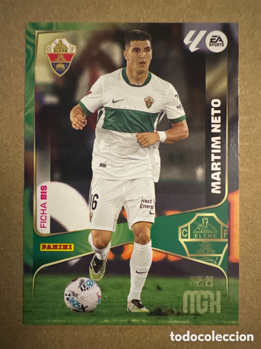 Cromos de f&uacute;tbol: # BIS 139 Martim Neto Elche Segunda 2 edici&oacute;n Megacracks 25 26 2025 2026 2&ordf; MGK