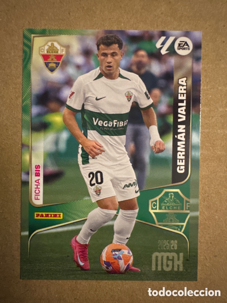 Cromos de f&uacute;tbol: # BIS 141 Germ&aacute;n Valera Elche Segunda 2 edici&oacute;n Megacracks 25 26 2025 2026 2&ordf; MGK