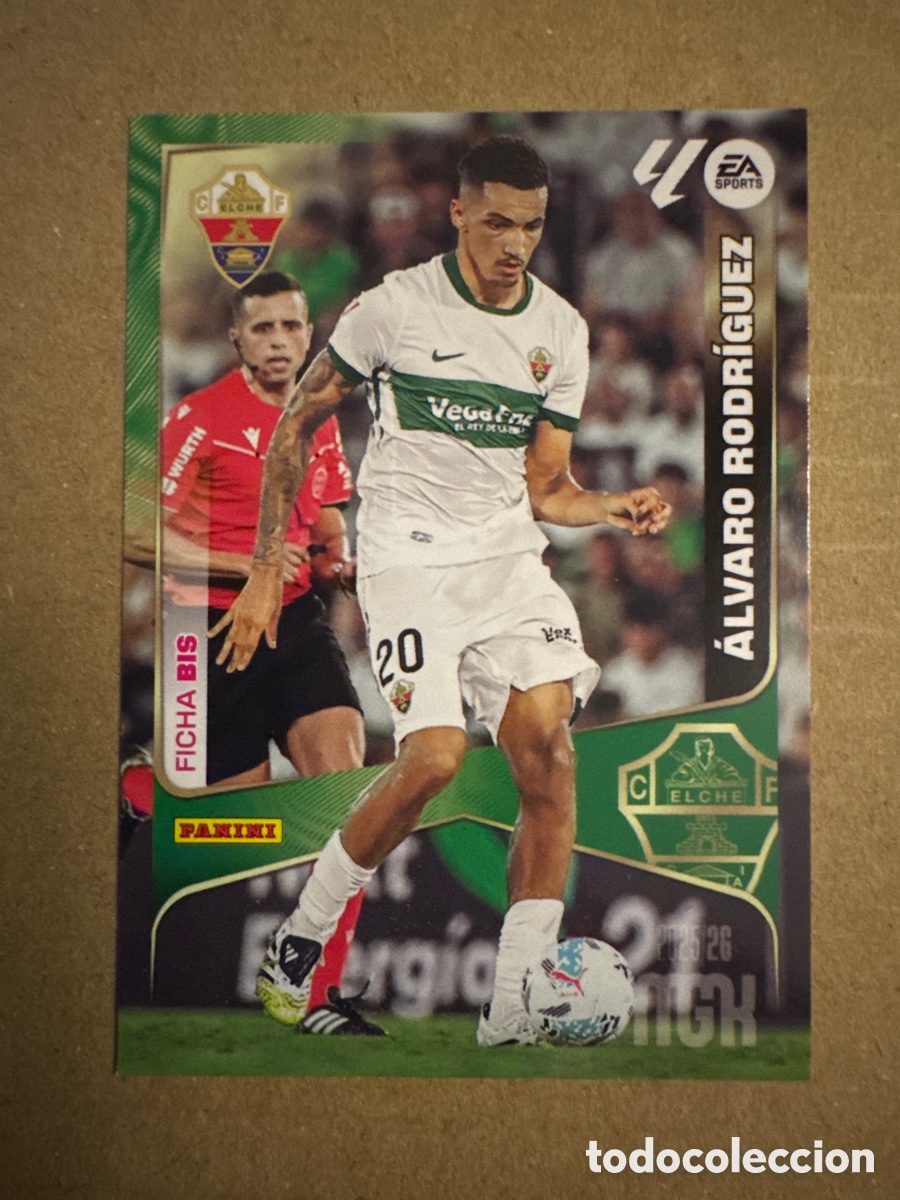 Cromos de f&uacute;tbol: # BIS 144 &Aacute;lvaro Rodr&iacute;guez Elche Segunda 2 edici&oacute;n Megacracks 25 26 2025 2026 2&ordf; MGK