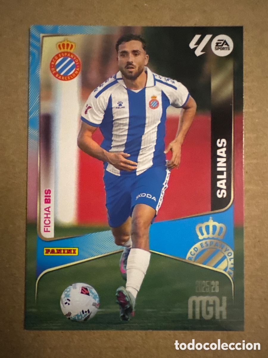 Cromos de f&uacute;tbol: # BIS 152 Salinas Espanyol Segunda 2 edici&oacute;n Megacracks 25 26 2025 2026 2&ordf; MGK