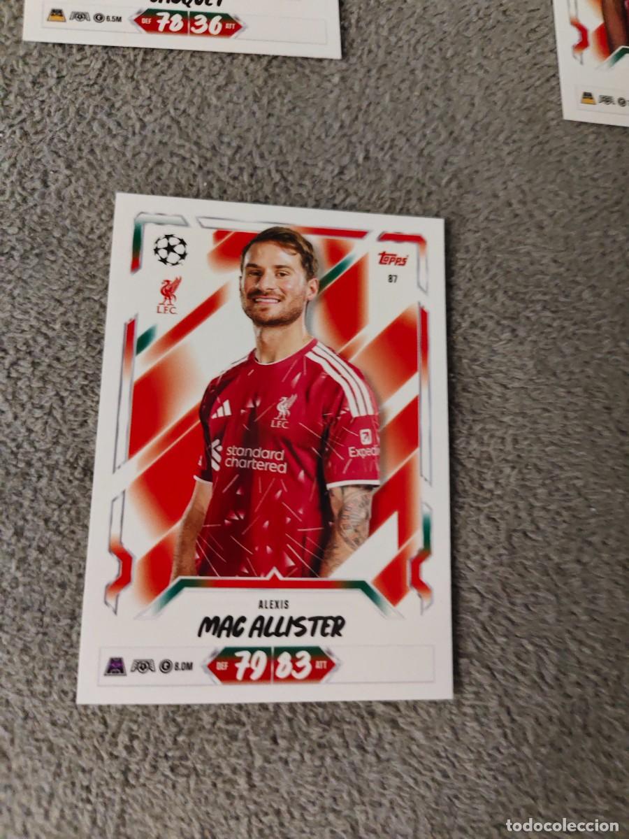Cromos de f&uacute;tbol: 87 MATCH ATTAX 26/27 ALEXIS MAC ALLISTER LIVERPOOL BASE CARD 2026 2027 TOPPS UCC AAU