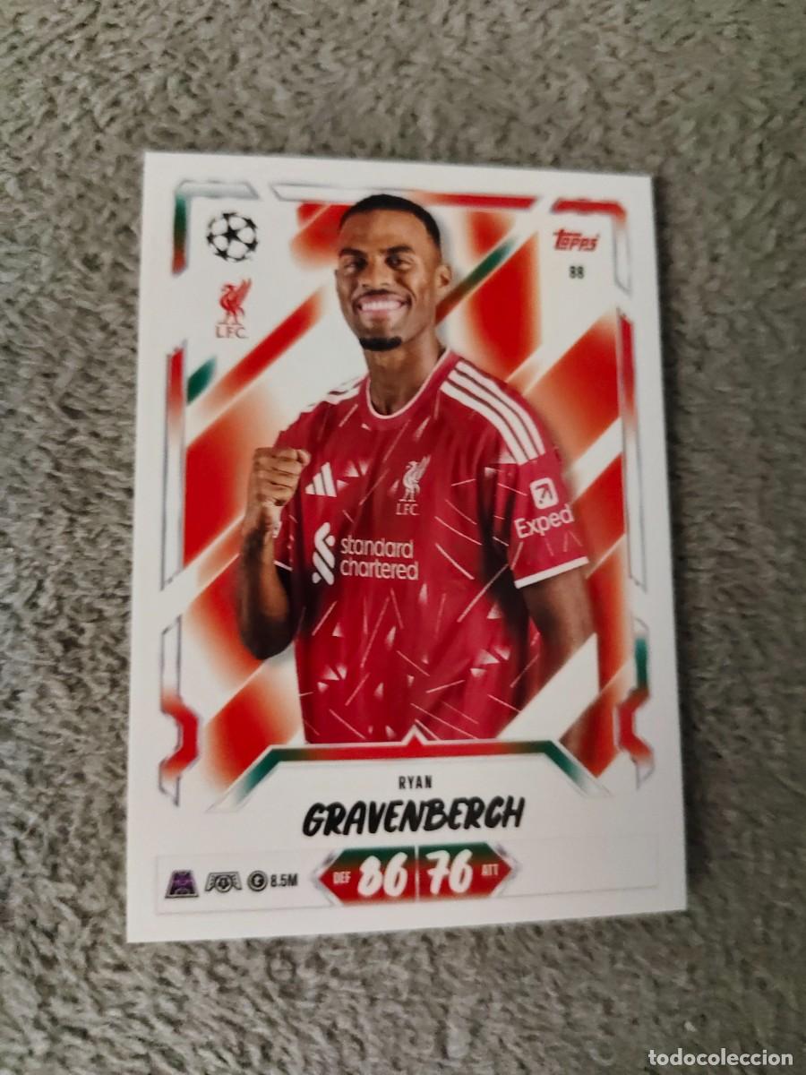 Cromos de f&uacute;tbol: 88 MATCH ATTAX 26/27 RYAN GRAVENBERCH LIVERPOOL BASE CARD 2026 2027 TOPPS UCC AAU
