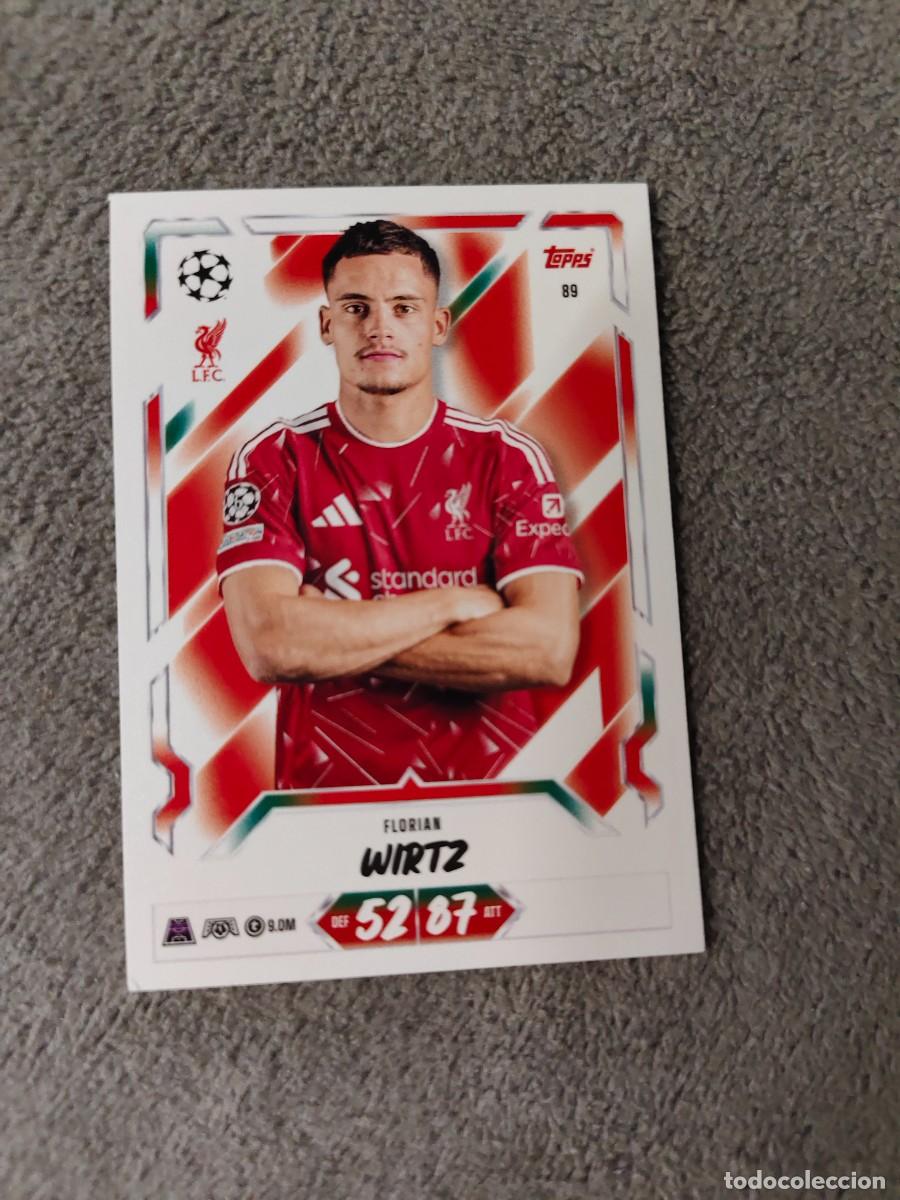 Cromos de f&uacute;tbol: 89 MATCH ATTAX 26/27 FLORIAN WIRTZ LIVERPOOL BASE CARD 2026 2027 TOPPS UCC AAU