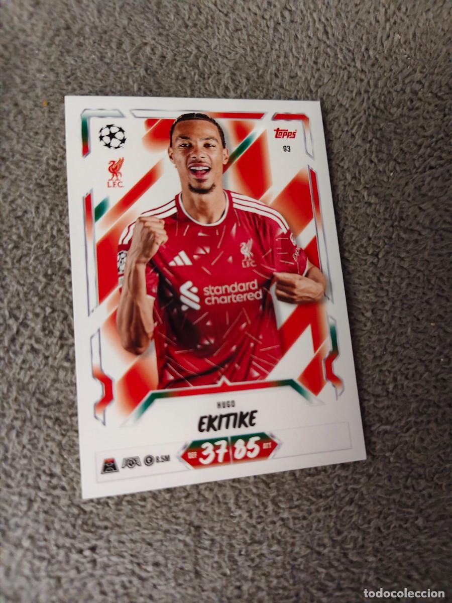 Cromos de f&uacute;tbol: 93 MATCH ATTAX 26/27 HUGO EKITIK&Eacute; LIVERPOOL BASE CARD 2026 2027 TOPPS UCC AAU