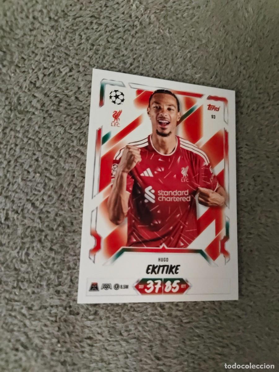 Cromos de f&uacute;tbol: 93 MATCH ATTAX 26/27 HUGO EKITIK&Eacute; LIVERPOOL BASE CARD 2026 2027 TOPPS UCC AAU