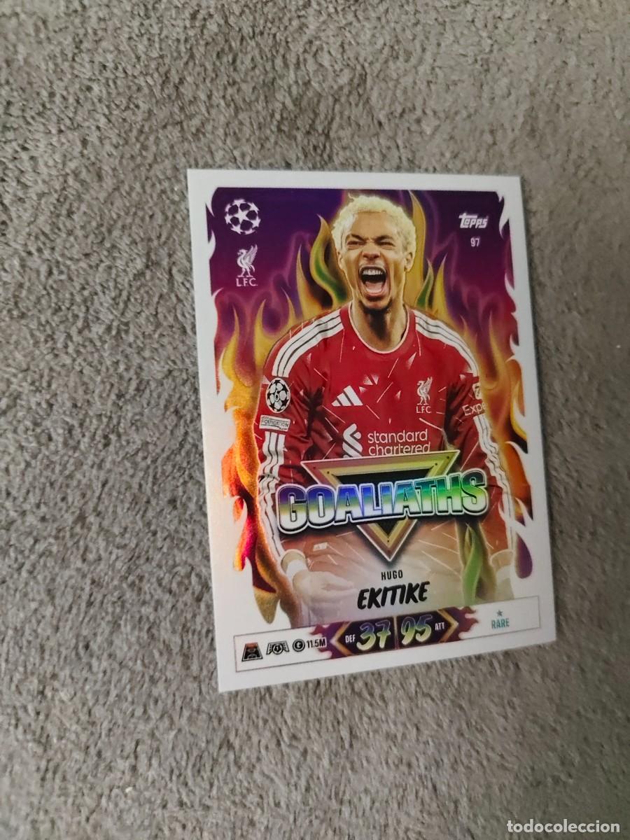 Cromos de f&uacute;tbol: 97 MATCH ATTAX 26/27 HUGO EKITIK&Eacute; LIVERPOOL GOALIATHS 2026 2027 TOPPS UCC AAU