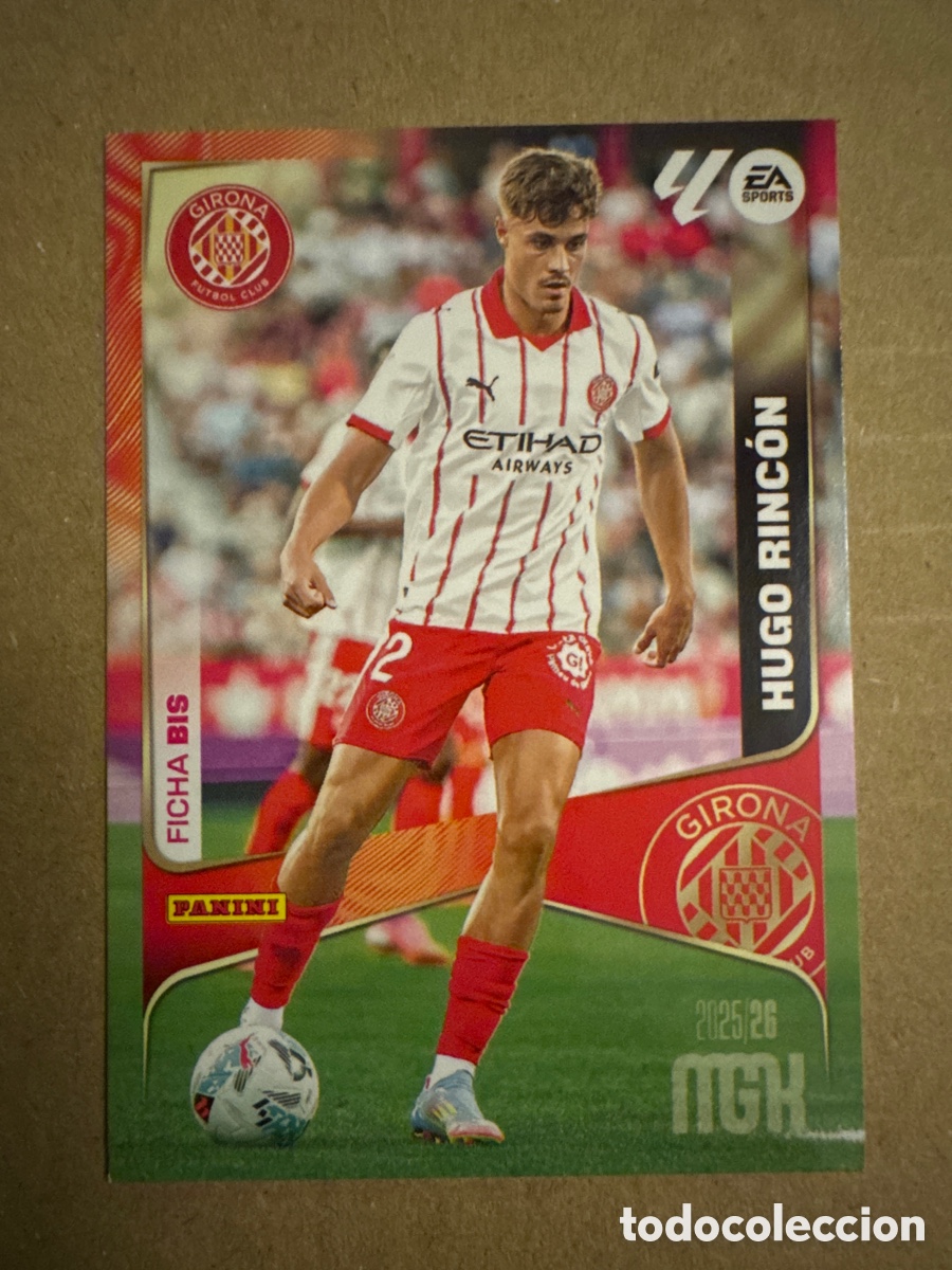 Cromos de f&uacute;tbol: # BIS 185 Hugo Rinc&oacute;n Girona Segunda 2 edici&oacute;n Megacracks 25 26 2025 2026 2&ordf; MGK