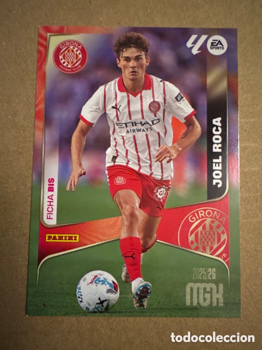 Cromos de f&uacute;tbol: # BIS 189 Joel Roca Girona Segunda 2 edici&oacute;n Megacracks 25 26 2025 2026 2&ordf; MGK