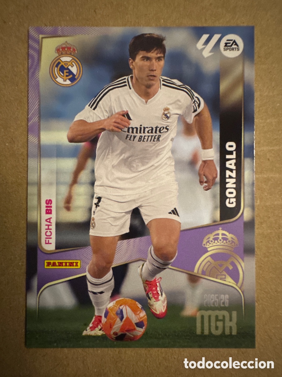 Cromos de f&uacute;tbol: # BIS 233 Gonzalo Real Madrid Segunda 2 edici&oacute;n Megacracks 25 26 2025 2026 2&ordf; MGK