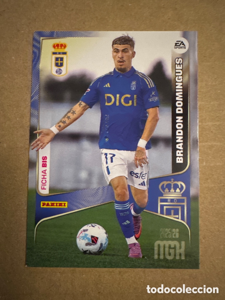 Cromos de f&uacute;tbol: # BIS 287 Brandon Domingues Real Oviedo Segunda 2 edici&oacute;n Megacracks 25 26 2025 2026 2&ordf; MGK