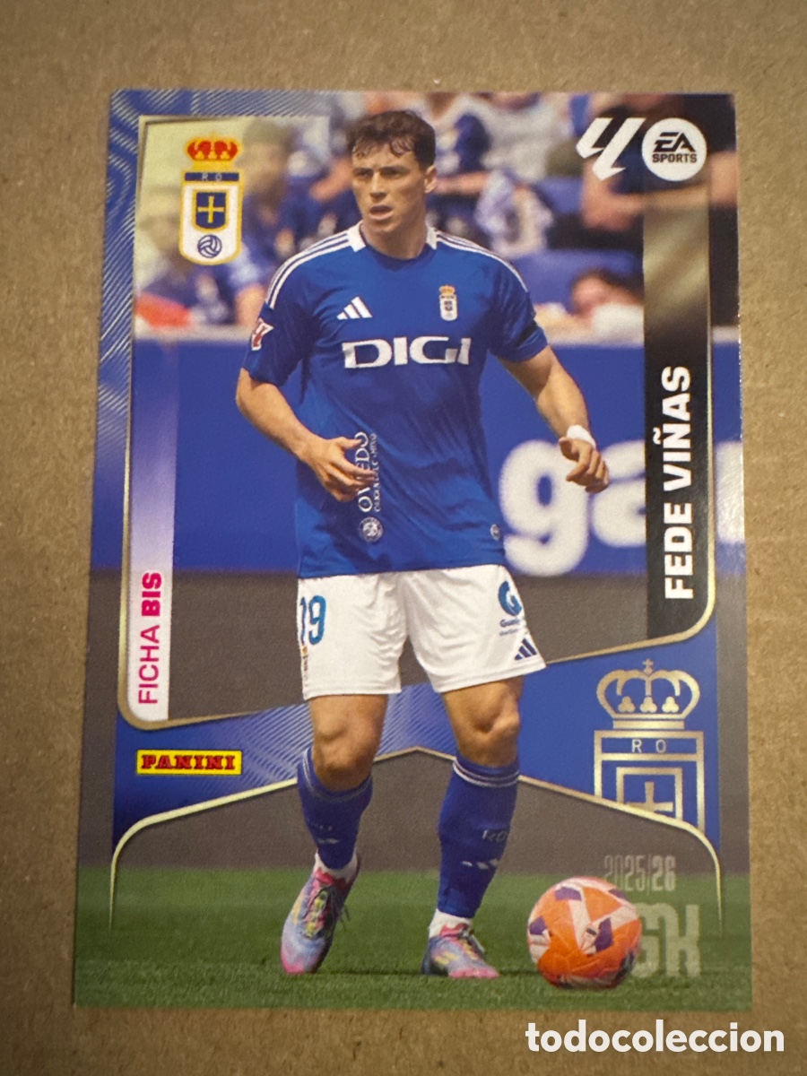 Cromos de f&uacute;tbol: # BIS 288 Fede Vi&ntilde;as Real Oviedo Segunda 2 edici&oacute;n Megacracks 25 26 2025 2026 2&ordf; MGK