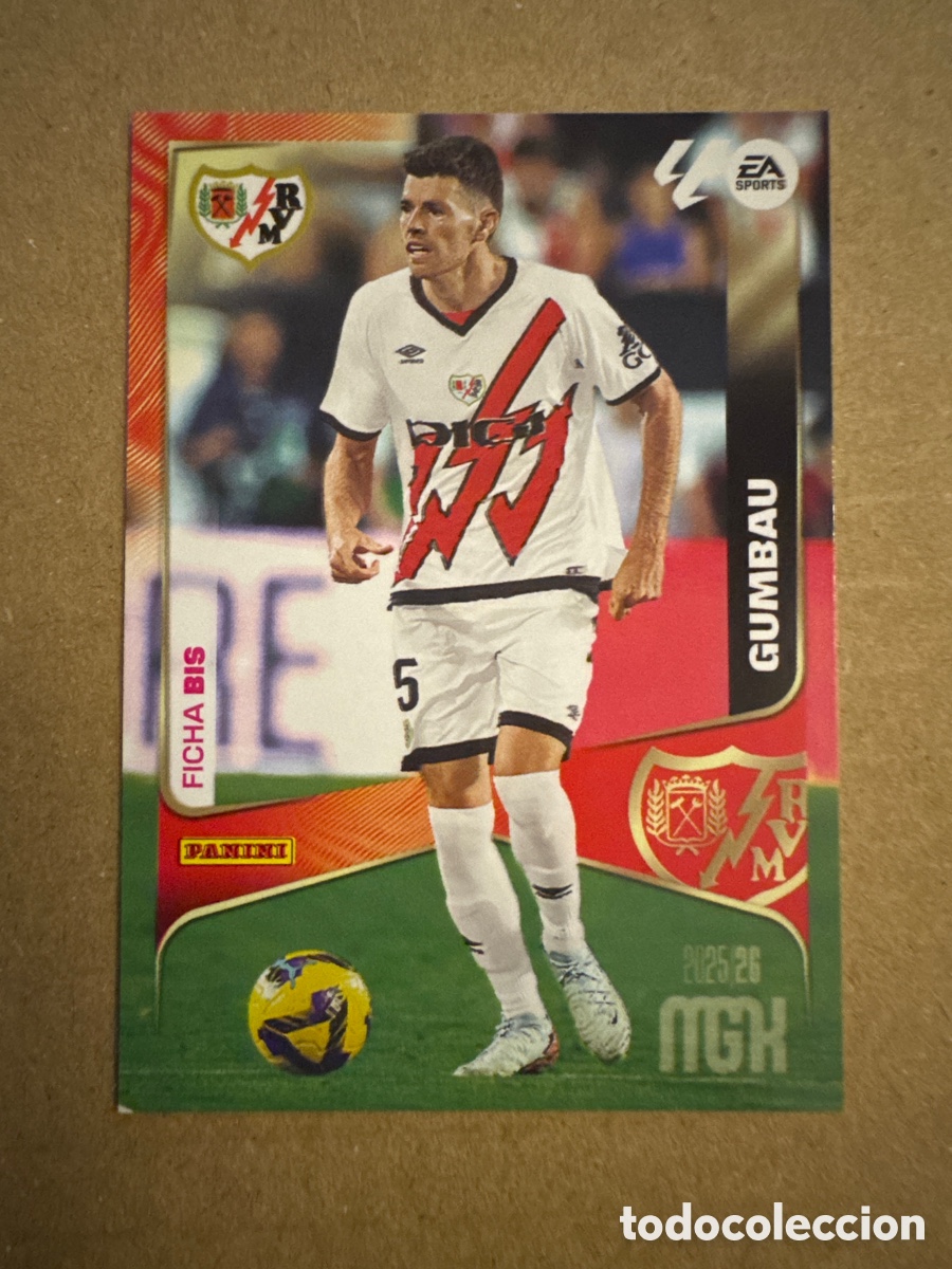 Cromos de f&uacute;tbol: # BIS 298 Gumbau Rayo Vallecano Segunda 2 edici&oacute;n Megacracks 25 26 2025 2026 2&ordf; MGK