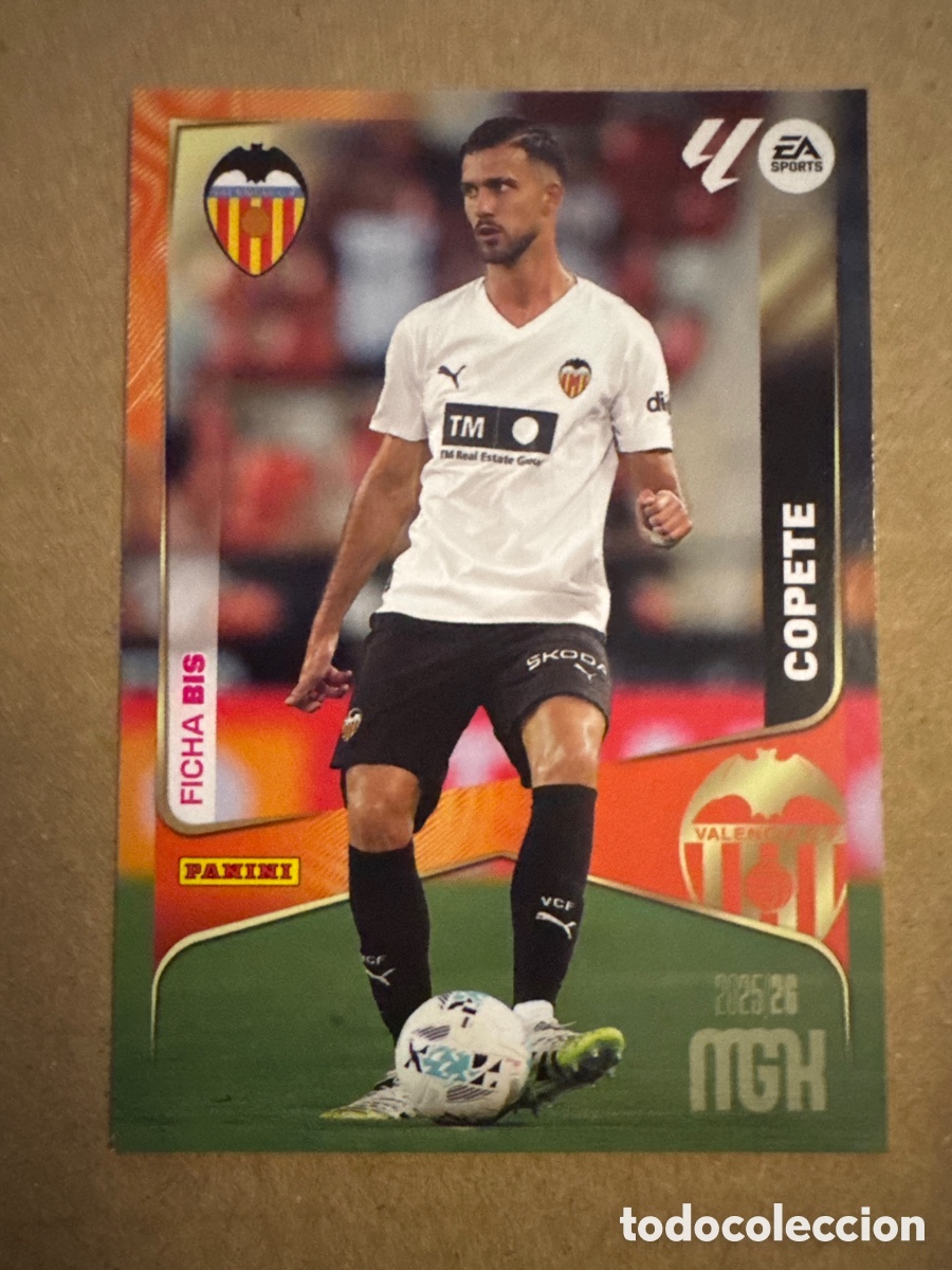 Cromos de f&uacute;tbol: # BIS 348 Copete Valencia Segunda 2 edici&oacute;n Megacracks 25 26 2025 2026 2&ordf; MGK