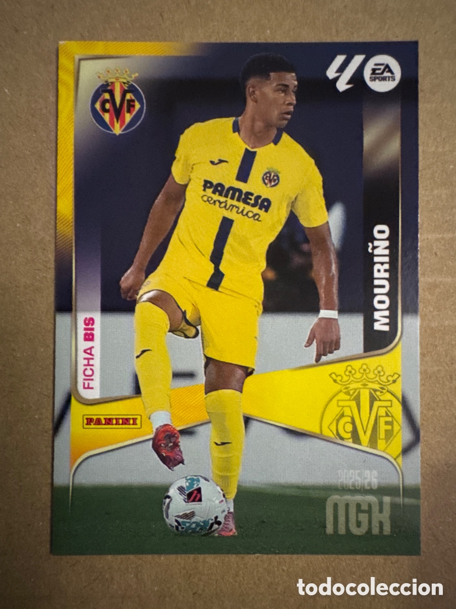Cromos de f&uacute;tbol: # BIS 366 Mouri&ntilde;o Villarreal Segunda 2 edici&oacute;n Megacracks 25 26 2025 2026 2&ordf; MGK
