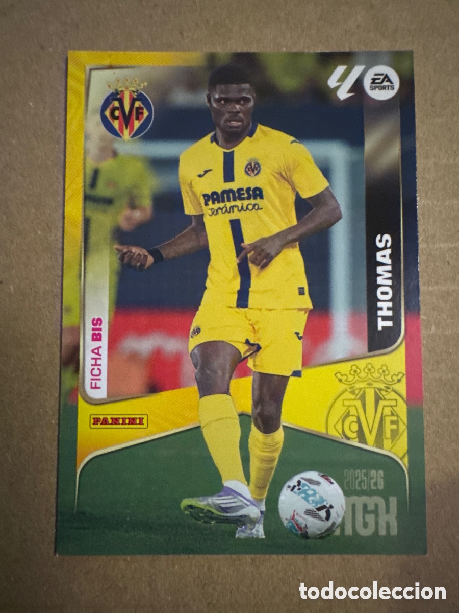 Cromos de f&uacute;tbol: #v BIS 372 Thomas Villarreal Segunda 2 edici&oacute;n Megacracks 25 26 2025 2026 2&ordf; MGK