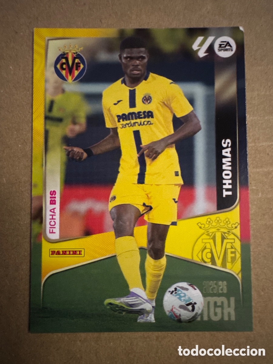 Cromos de f&uacute;tbol: VER FOTOS # BIS 372 Thomas Villarreal Segunda 2 edici&oacute;n Megacracks 25 26 2025 2026 2&ordf; MGK