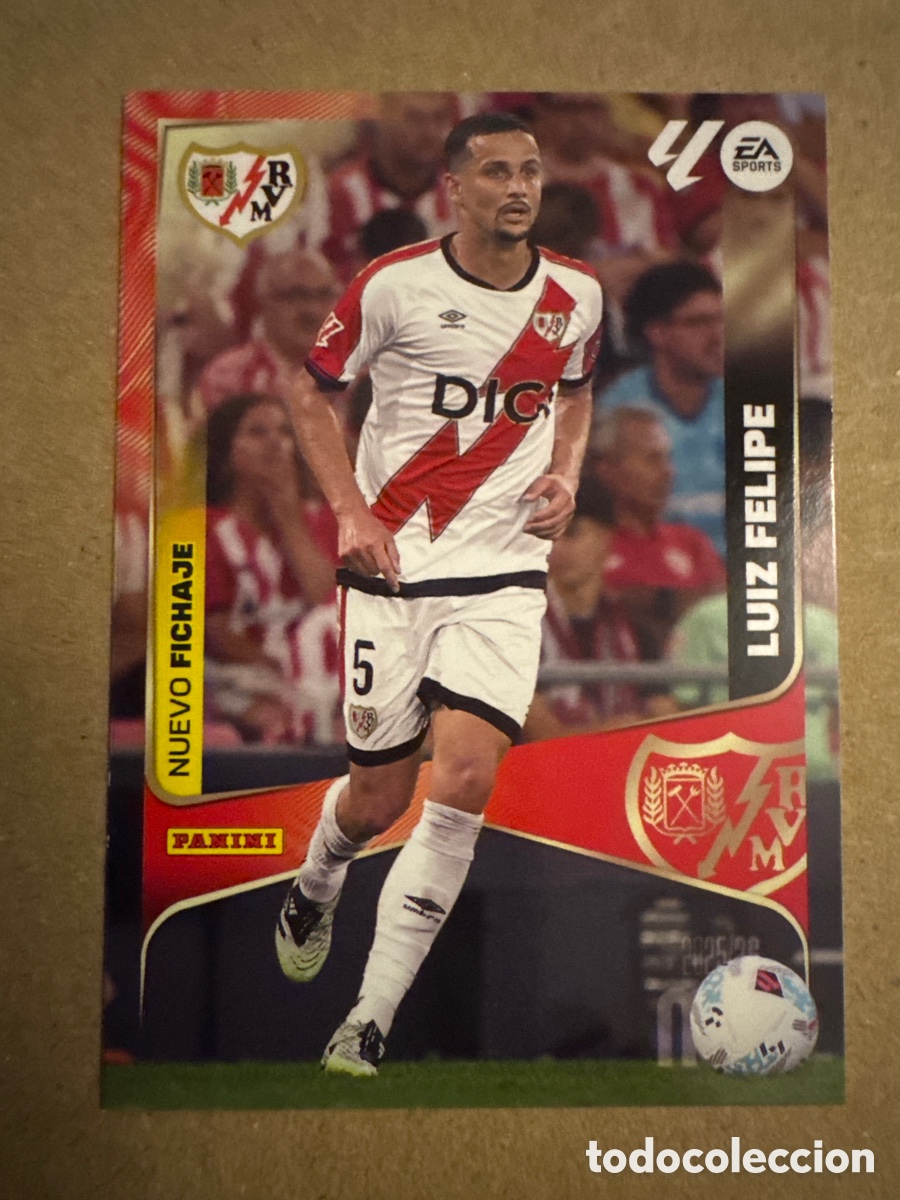Cromos de f&uacute;tbol: # 480 Luiz Felipe Rayo Vallecano Nuevo Fichaje Tercera 3 edici&oacute;n Megacracks 25 26 2025 2026 3&ordf; MGK