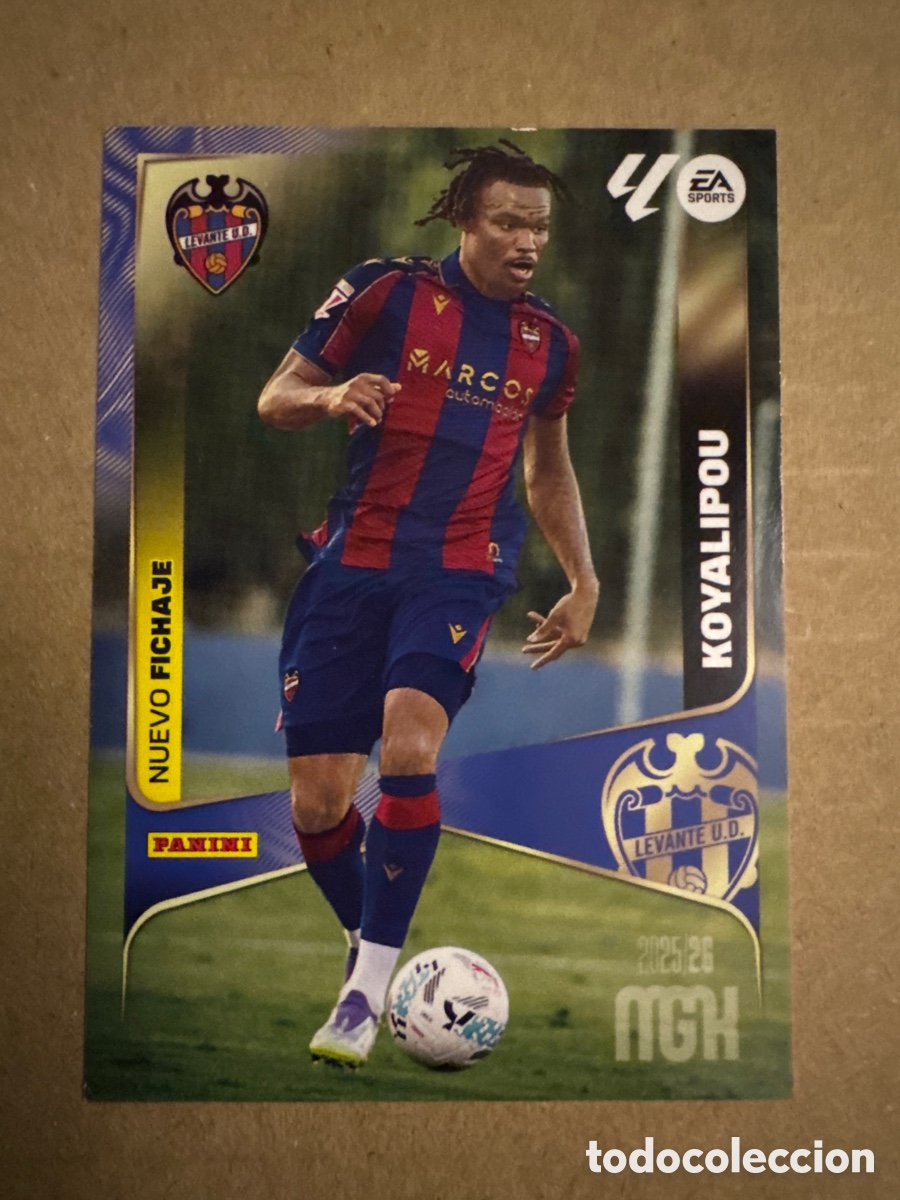 Cromos de f&uacute;tbol: # 481 Koyalipou Levante Nuevo Fichaje Tercera 3 edici&oacute;n Megacracks 25 26 2025 2026 3&ordf; MGK