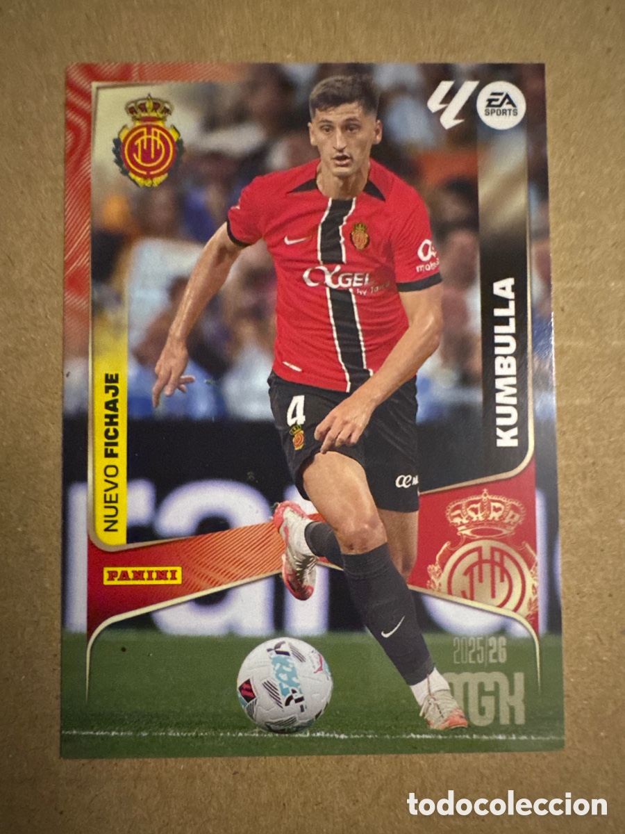 Cromos de f&uacute;tbol: # 482 Kumbulla Mallorca Nuevo Fichaje Tercera 3 edici&oacute;n Megacracks 25 26 2025 2026 3&ordf; MGK