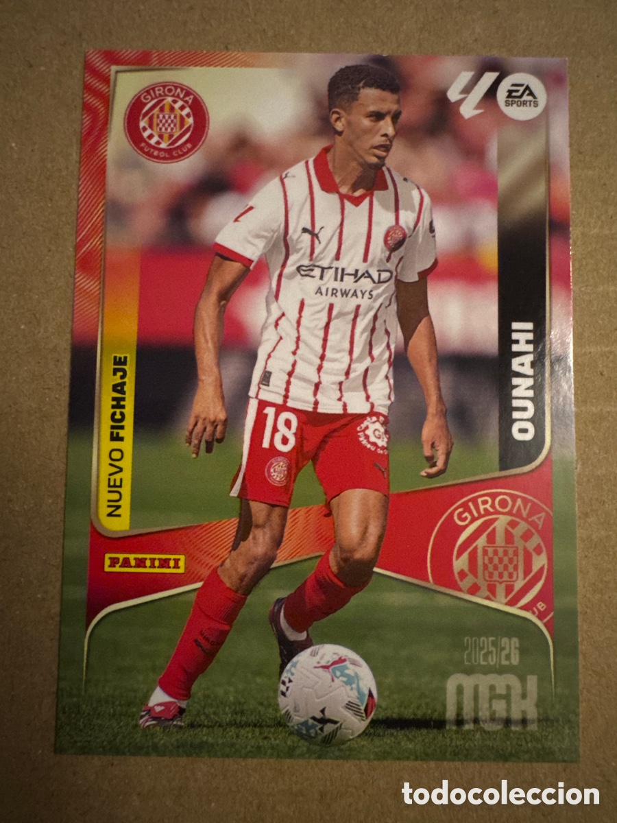 Cromos de f&uacute;tbol: # 486 Ouhani Girona Nuevo Fichaje Tercera 3 edici&oacute;n Megacracks 25 26 2025 2026 3&ordf; MGK