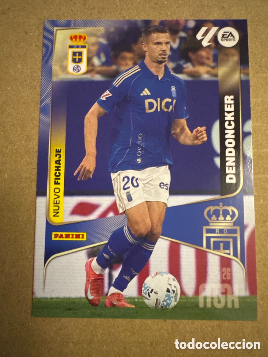 Cromos de f&uacute;tbol: # 490 Dendoncker Real Oviedo Nuevo Fichaje Tercera 3 edici&oacute;n Megacracks 25 26 2025 2026 3&ordf; MGK
