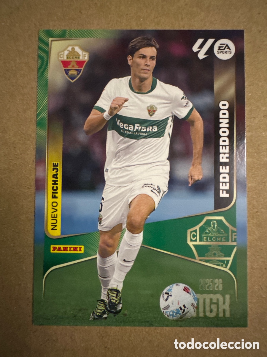 Cromos de f&uacute;tbol: # 492 Fede Redondo Elche Nuevo Fichaje Tercera 3 edici&oacute;n Megacracks 25 26 2025 2026 3&ordf; MGK